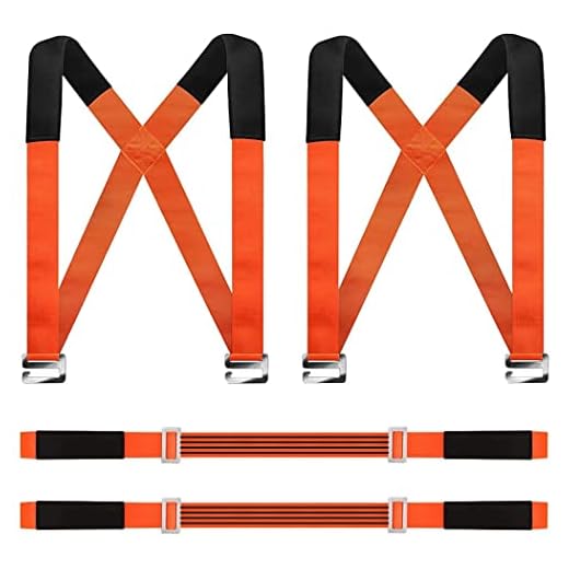 MOZETO Moving Straps 2-Person Anti Slip Lifting Straps for Moving Furniture, Appliances, Mattresses or Any Item up to 800 lbs