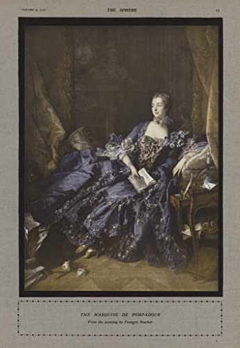 Impression toile Pompadour François Boucher peinture murale haut de gamme 60x90