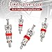 100Pcs Premium Tyre Tire Valve Cores, Valve Stem Core Replacement Kit, Stems Standard, Universal for Most Models of Cars, Trucks, Motorcycles and Bicycles