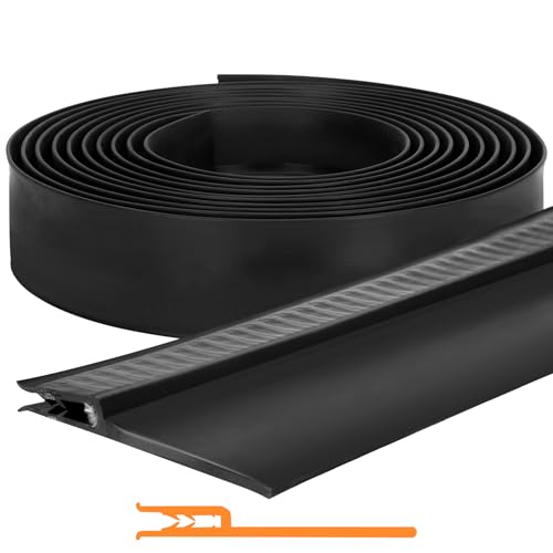 018-546 RV Slide Out Clip Rubber Door Window Channel Seal Mounts Clip On with 2 Wiper Suitable for RV Camper Door Window Channel-35FT