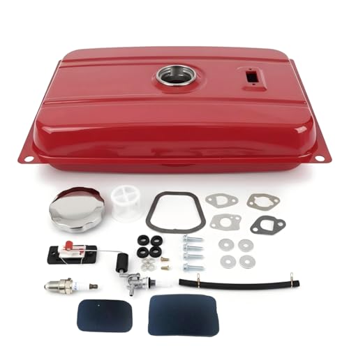 FDJ Universal 5 Gallon Generator Gas Fuel Tank Compatible with Honda EC2500 & Predator 2000/4000 Extended Run Fuel Tank Assembly for 2-3KW Portable Generators Easy Installation (5 Gallon)