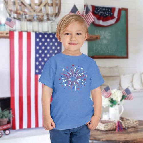 Image of 4th of July Shirts Toddler Boys Girls American Flag USA T-Shirt Kids Patriotic Tee Tops