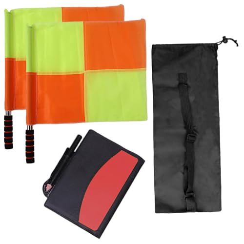 Kit de Árbitro de Fútbol con Banderas, Tarjetas y Silbato miniatura 7