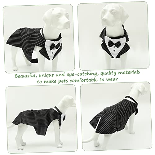 FRCOLOR 1 Conjunto De Terno De Cachorro Smoking Para Cães Grandes Gravata Formal Para Cães Traje De