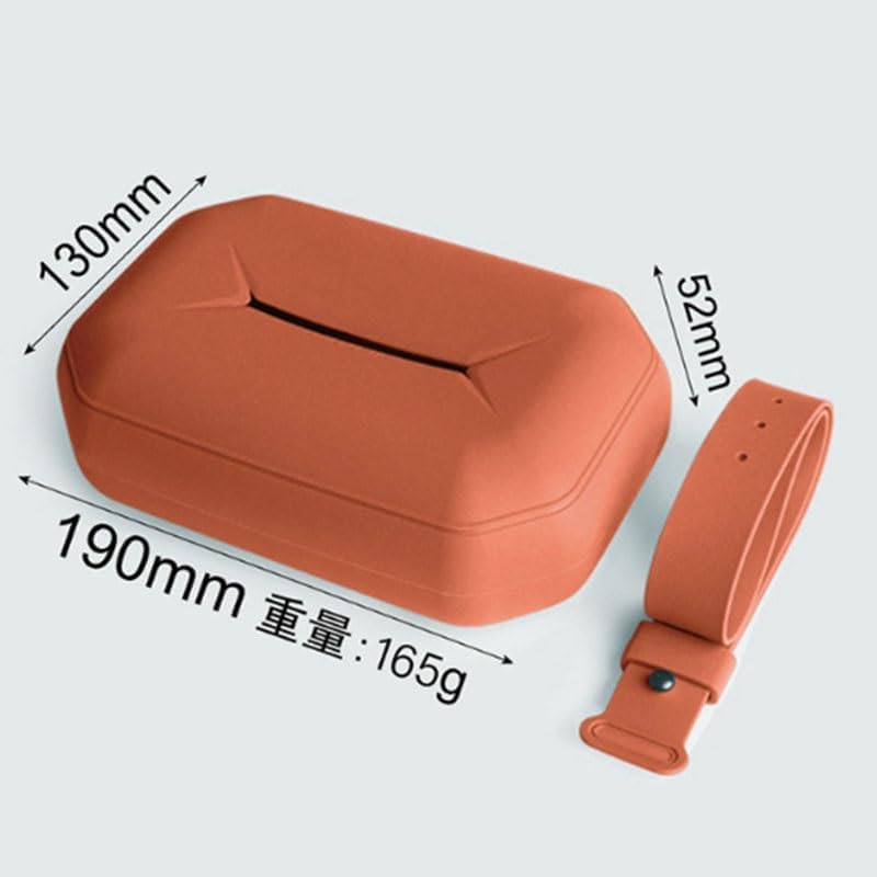 7.4 Inch Tissue Box Silicone Tissue Holder Car Tissue Box Holder(Style3) image 5