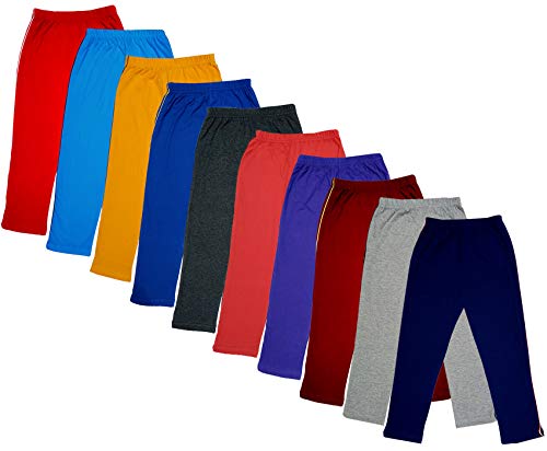 Image of IndiWeaves Girls Super Soft Cotton Solid 3 4th Leggings /Capris (Multicolor7, 8-9 Years) Pack of 10