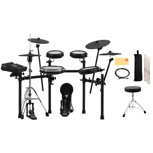 Roland TD316 V-Drums Electronic Drum Kit Bundle with Drum Throne, Audio Cable, Drumsticks, Drumstick Bag, and Austin Bazaar Polishing Cloth