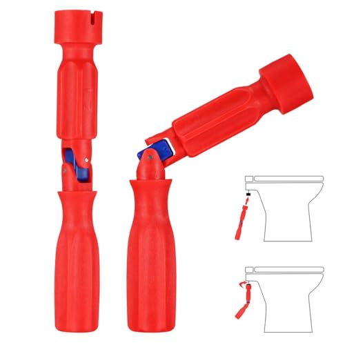 ZORVYN 1 Pièce Fixation abattant toilette,clé de montage pour siège de WC, clé universelle pour siège de toilette, adaptateur pour écrous, outil sanitaire, Articulée