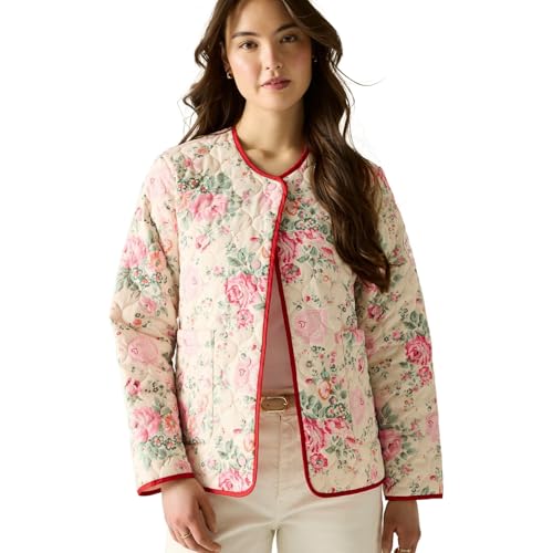 Regatta Womens Cath Kidston Quilted Padded Jacket - Cream Hackney Rose - 18