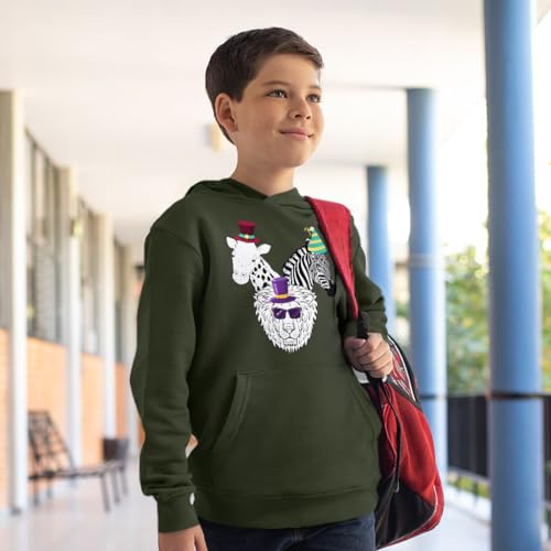 Birthday Animal Kid Kids' Hoodie - Animal Lover Apparel - Party Print Stuff4