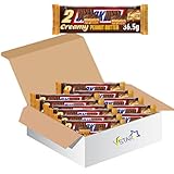 Sncker Milk Chocolate Bar Duo Peanut Butter 36.5g – Creamy Peanut Butter & Crunchy Peanuts in a Rich Chocolate Coating (24 x Bars (Full Box))
