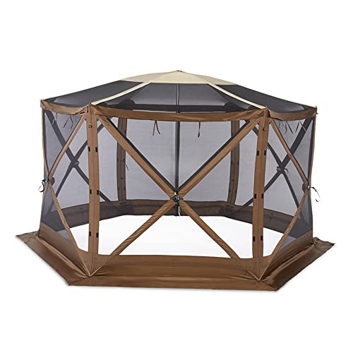 Clam Quick Set Escape Sky Screen Portable Camping Outdoor Gazebo Shelter, Brown #TOP3