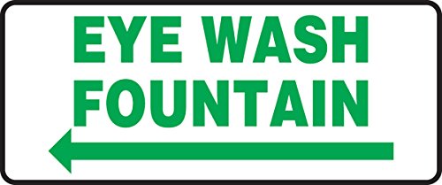 Marquage Eye Wash Fountain adhésif pour fléchage gauche de zone de premiers secours
