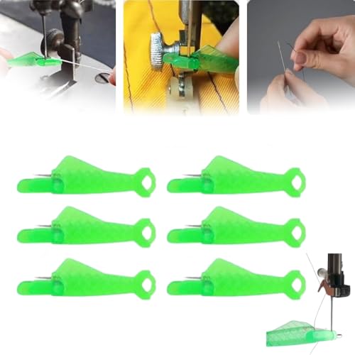 Image of Sewing Machine Needle Threader,Sewing Machine Needle,DIY Needle Threaders,2024 New Quick Sewing Threader for Hand Upgraded Automatic Needle Threader Automatic Needle Threader (Green 6 pcs)