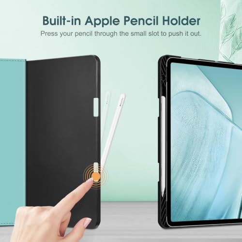 Image of Fintie Folio Stand Case for iPad Air 13-inch M4 /M3 /M2 (2026 /2025 /2024) | Multiple Viewing Angles, Pencil Holder & Storage Pocket, Drop Protection, Pencil Charging, Auto Sleep /Wake, Blossom