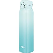 Thermos JNR-753LTD AQ-GR Vacuum Insulated Portable Mug, 25.4 fl oz 750 ml, Aqua Green, Easy to Clean and Easy to Clean With Opening, Lightweight Type, One-Touch Opening, Stainless Steel Bottle, Hot