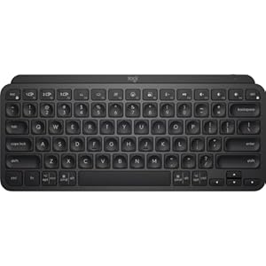 Logitech MX Keys – Mini teclado minimalista e inalámbrico iluminado, compacto, Bluetooth, retroiluminación, USB-C, compatible con Apple macOS, iOS, Windows, Linux, Android, construcción de metal, color negro (renovado)