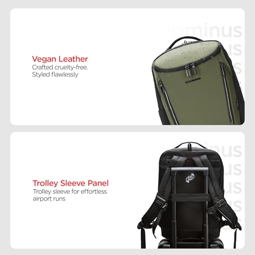 Image of HARISSONS Dominus Business Laptop Backpack | 35L | Fits 15.6 inch Laptop | 1000D PU-Coated Polyester | Work, Travel & Commute | USB Charging & Rain Cover