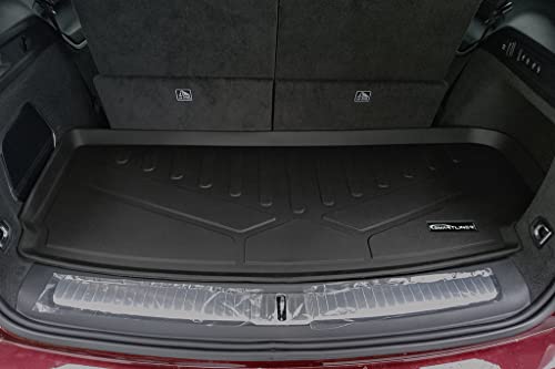 Smartliner All Weather Custom Fit Black 3 Row & Cargo Liner Behind The 3Rd Row Floor Mat Liner Set Compatible With 2021-2023 Jeep Grand Cherokee L With 2Nd Bucket Seats Without Center Console #TOP4