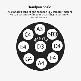 Professional Handpan Steel Handrum in D Minor 9 Notes D3 A BB C D E F G A Helmholtz-Resonator Chakra Drum for Music and… – Image 3