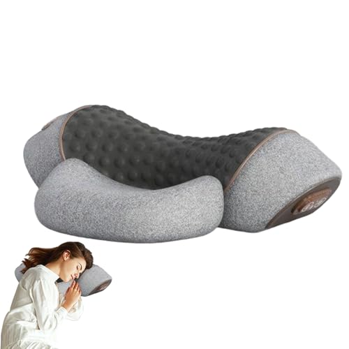 Almohada Térmica para Cuello | Muscular Almohada Memory Foam - Soporte Cervical Eléctrico Ergonómico con Memory Foam Masajeador,Apoyo para Hombros Cuello Cabeza Relajación Mujeres Hombres Adultos Dorm