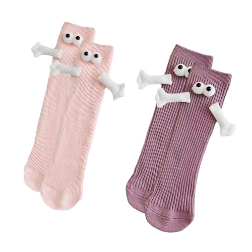 Ya en mundofriki.es: 2 Pares de Calcetines Magnéticos de Dibujos Animados, Adecuados para Parejas y Niños, Divertidos Calcetines Lindos en 3D