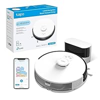 Tapo RV30, Robot Aspirapolvere Lavapavimenti, Aspirazione Potenza 4200Pa, Navigazione LiDAR,...