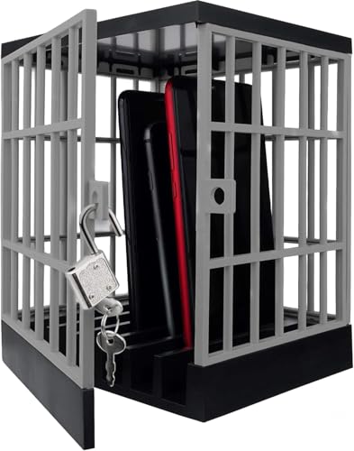 HAOWYYUU Handy Gefängnis Handygefängnis mit Schloss & Schlüsseln Phone Lock Box für Klassenzimmer Zuhause Büro - 13x15x18.5cm