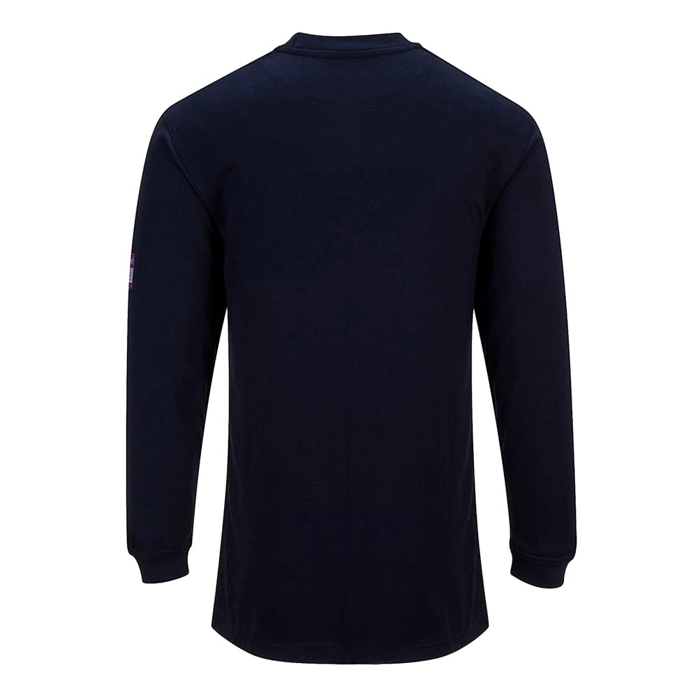 Portwest Flammhemmendes antistatisches Langarm T-Shirt, Größe: XL, Farbe: Marine, FR11NARXL