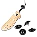APIKA Two Way Shoe Stretcher Shoe Tree Natural Wood Set of 2 Unisex, Yellow, Large