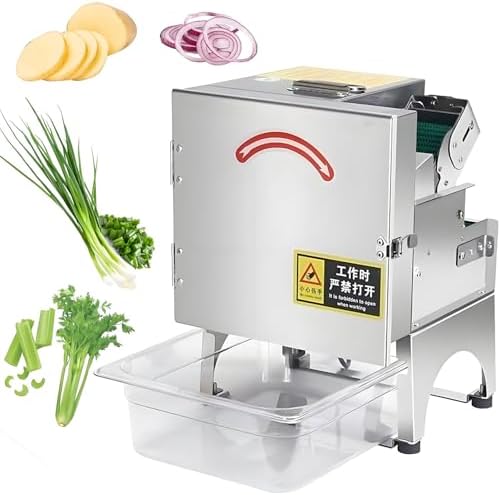 Electric Scallion Slicer & Spring Onion Chopper - High-Speed Vegetable Cutter for Garlic, Ginger, Chili, Potato & Cucumber - Efficient Leek Cutting Machine