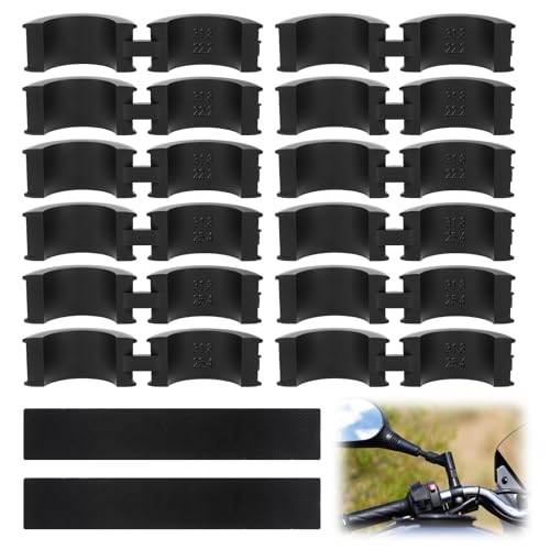 12 Pcs Bicycle Handlebar Rubber Gasket Fits 22.2/25.4 To 31.8 mm und 2 Rubber DIY Gasket...