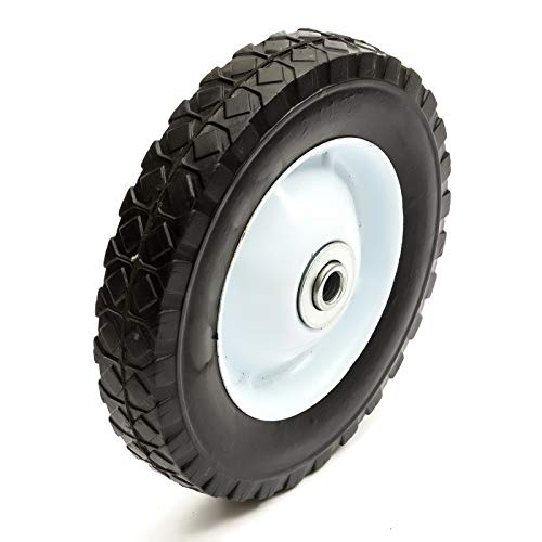 8 x 1.5 Inch Lawnmower Steel Wheel & Solid PU Tyre 8