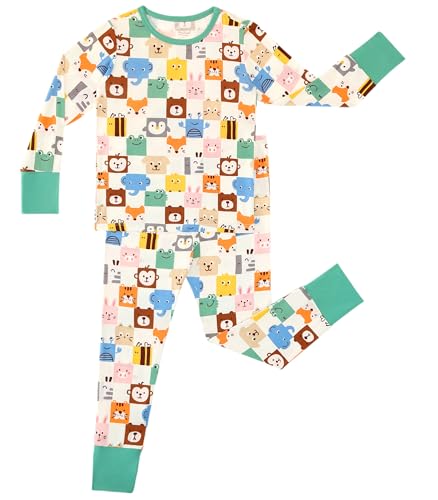 Image of Toddler Boys Girls Clothes Viscose from Bamboo Long Sleeve Top and Pants Clothing Set Soft 2Pcs Kid Outfit