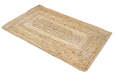 HAMID Rug Jute Alhambra Natural Colour, Jute Rug, Area Rug 100% Jute Fibre Hand Wovem, Braided Rug for Home, Living Room, Floor Carpet.(150x80cm) - Cosy Home Interiors HAMID Rug Jute Alhambra Natural Colour, Jute Rug, Area Rug 100% Jute Fibre Hand Wovem, Braided Rug for Home, Living Room, Floor Carpet.(150x80cm) - Image 13