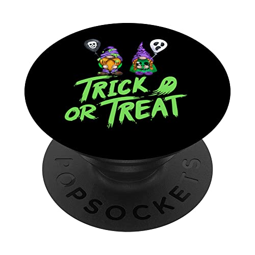 Trick or Treat Halloween Gnome Spooky Creepy Cute Party Goth PopSockets Swappable PopGrip