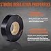 Lichamp 80 Pack Black Electrical Tape Waterproof, 3/4 in x 66ft, Industrial Grade UL/CSA Listed High Temp Electrical Tape Electric Super Vinyl