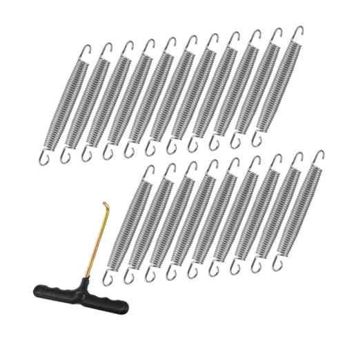 JOINPAYA トランポリン用高耐久メタルスプリング 小型ガルバナイズド属製交換バネ 弾力性と耐衝撃性 修理 メンテナンス用アクセサリ