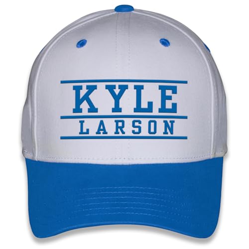 Gorra blanca Snapback de algodón Kyle Larson #5 NASCAR miniatura 5