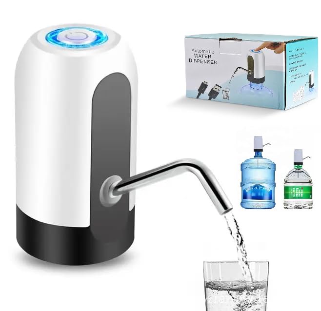 Sarchase Automatic Water Dispenser Pump for 20 Litre Bottle Can | USB Rechargeable | One Touch Operation | Low Noise and High Efficiency | Portable Wireless Water Pump for Home, Office & Outdoor-image-48