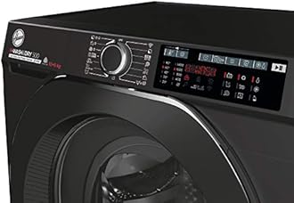 Hoover H-Wash 500 HDD4106AMBCB Freestanding Washer Dryer, Care Dose, A Rated, 10 kg/6 kg Load, 1400 rpm, Black