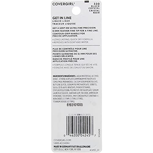 CoverGirl Get In Line Delineador Líquido Negro 0.08 OZ miniatura 4