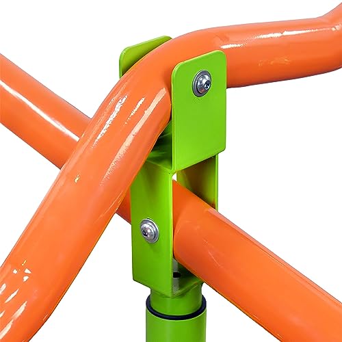 CUAUC Outdoor Playground Four Seats Seesaw for Kids 360 Degree Rotating Sturdy Plastic seat Seesaw for Kids Seesaw Blue and Green for Kids Age 3+ - Thumbnail 6