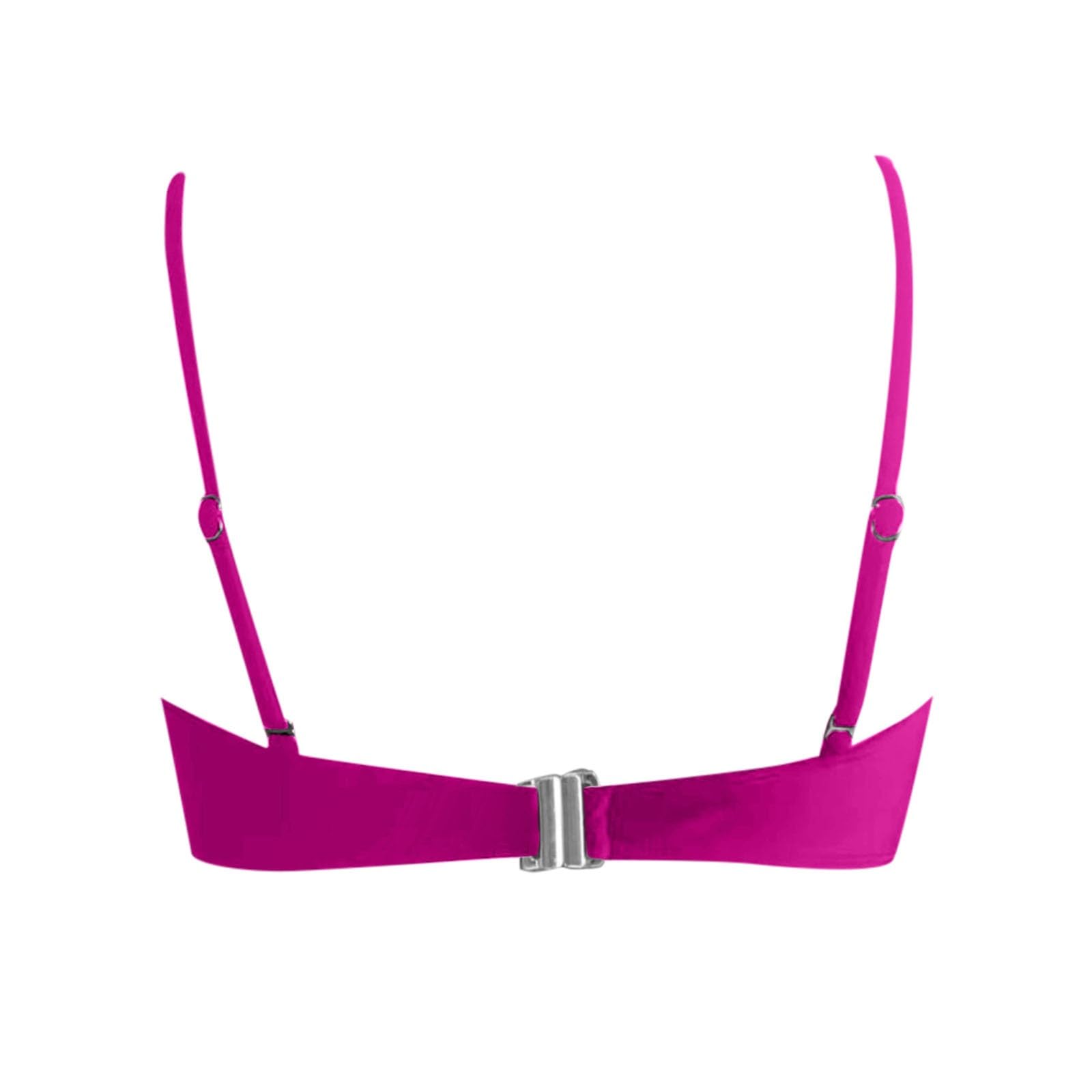 Bikini Top Bandeau para Mujer con Cordones Ajustables S-XXL
