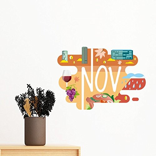 Sticker mural effaçable 50cm solution contre les murs vides et tristes