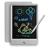 TEKFUN LCD Writing Tablet Doodle Board, 8.5inch Colorful Drawing Tablet Writing Pad, Girls Gifts Toys for 3 4 5 6 7 Year Old Girls Boys (Gray)