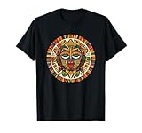 Aztec Tribal Sun Mask Sacred Symbol