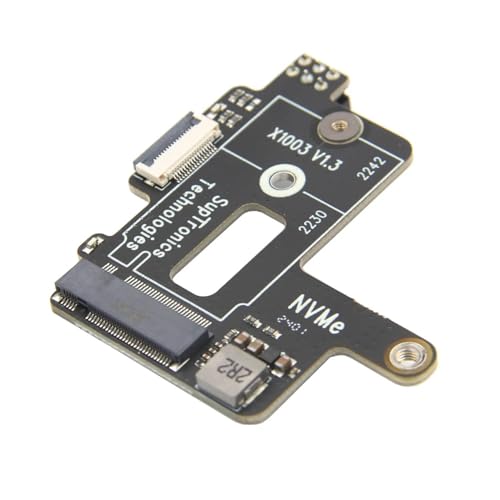 Image of X1003 Tiny PCIe to M.2 HAT NVMe SSD PIP PCIe Peripheral Board for Raspberry Pi 5 & Official Active Cooler Support M.2 2230 /2242 SSD