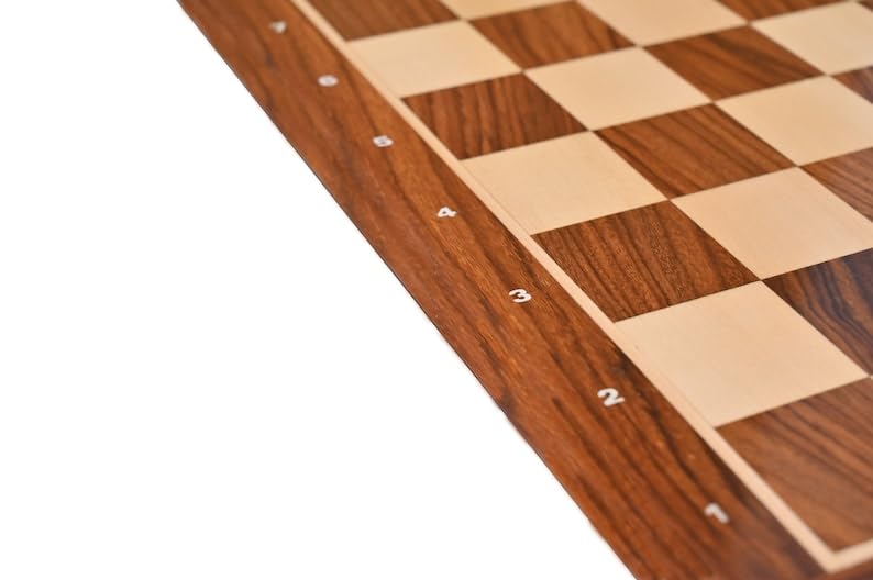 Échiquier en bois standard avec notation pour pièces de 55mm - 3