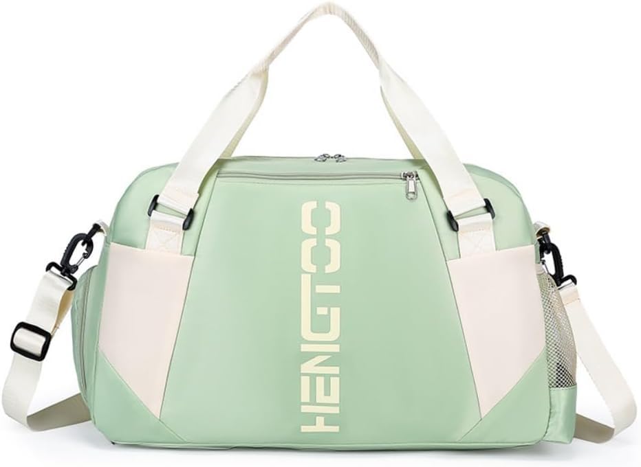 Bolsa Mala de Mão 10kg Viagem Academia Bordo Grande Avião – Compartimento para Tênis, Área Seca e Molhada, Alça Ajustável, Ideal para Viagens e Academia (Verde)